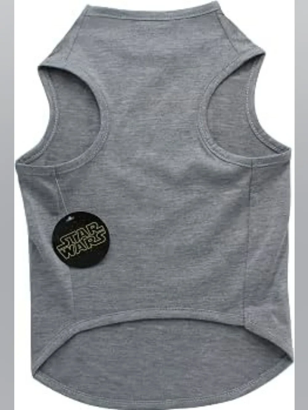 Dogs Grey Graphic Tank Top with Purple Leia Print